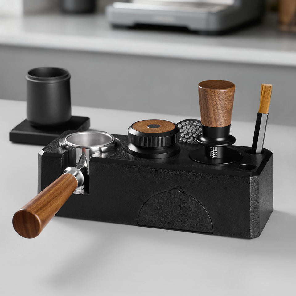 Walnut Wood Stainless Steel Self-leveling Spring-loaded Coffee Tamper For Espresso Coffee Press 51mm 53mm 58mm - Buy  Product on Alibaba.com