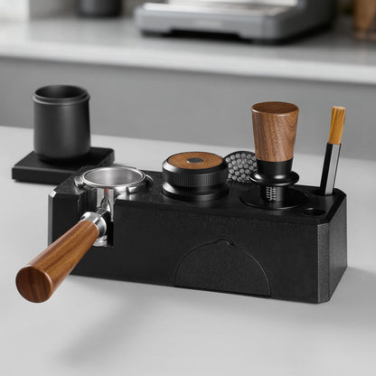 Walnut Wood Stainless Steel Self-leveling Spring-loaded Coffee Tamper For Espresso Coffee Press 51mm 53mm 58mm - Buy  Product on Alibaba.com
