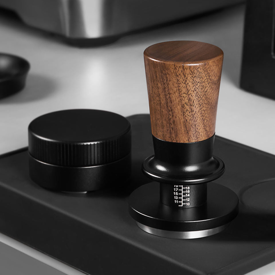 Walnut Wood Stainless Steel Self-leveling Spring-loaded Coffee Tamper For Espresso Coffee Press 51mm 53mm 58mm - Buy  Product on Alibaba.com